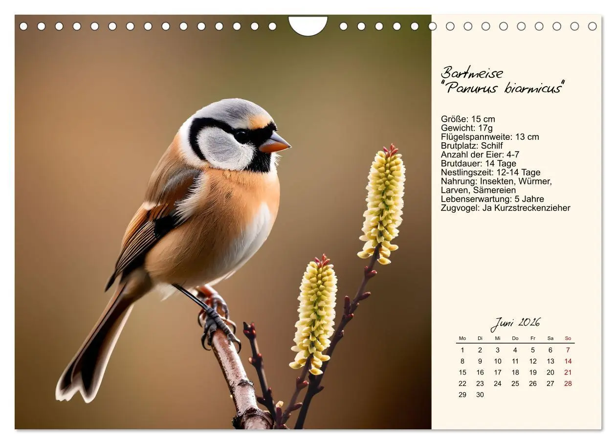 Bild: 9783457258293 | Meisen richtig erkennen (Wandkalender 2026 DIN A4 quer), CALVENDO...