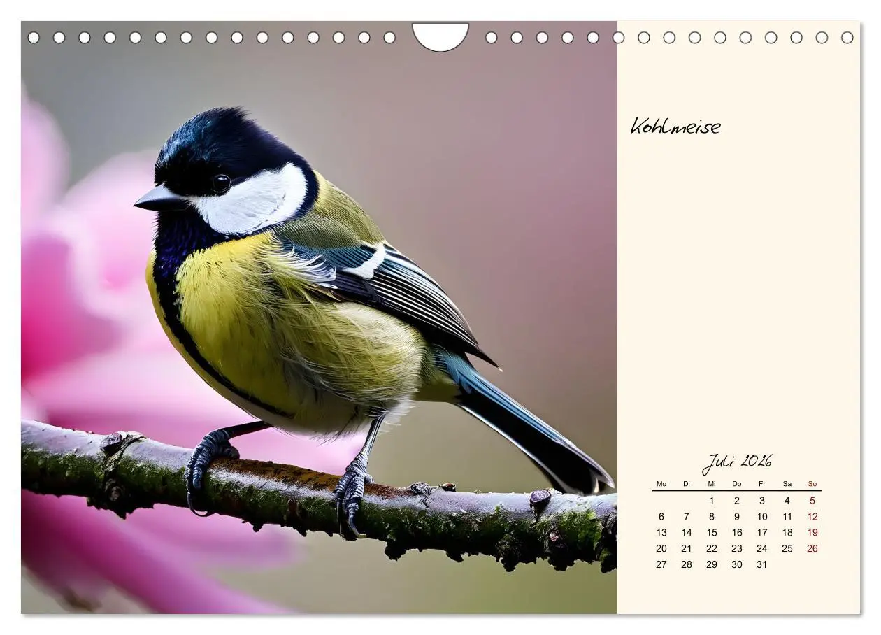 Bild: 9783457258293 | Meisen richtig erkennen (Wandkalender 2026 DIN A4 quer), CALVENDO...
