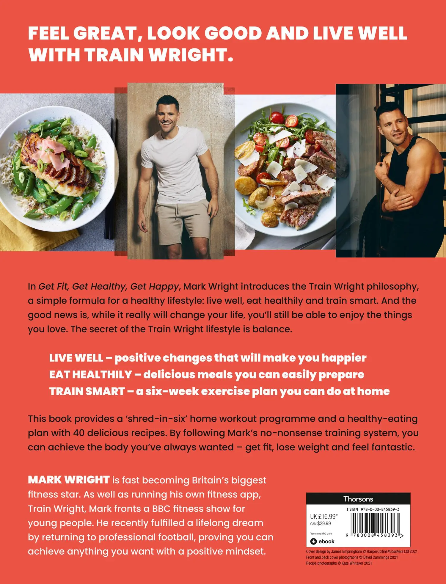 Rückseite: 9780008458393 | Get Fit, Get Healthy, Get Happy | Mark Wright | Taschenbuch | Englisch