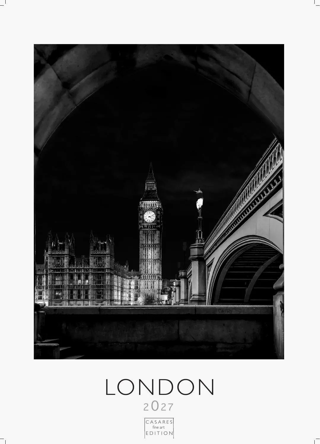 Cover: 9781835248393 | London schwarz-weiss Kalender 2027 - Wandkalender Fotokalender...