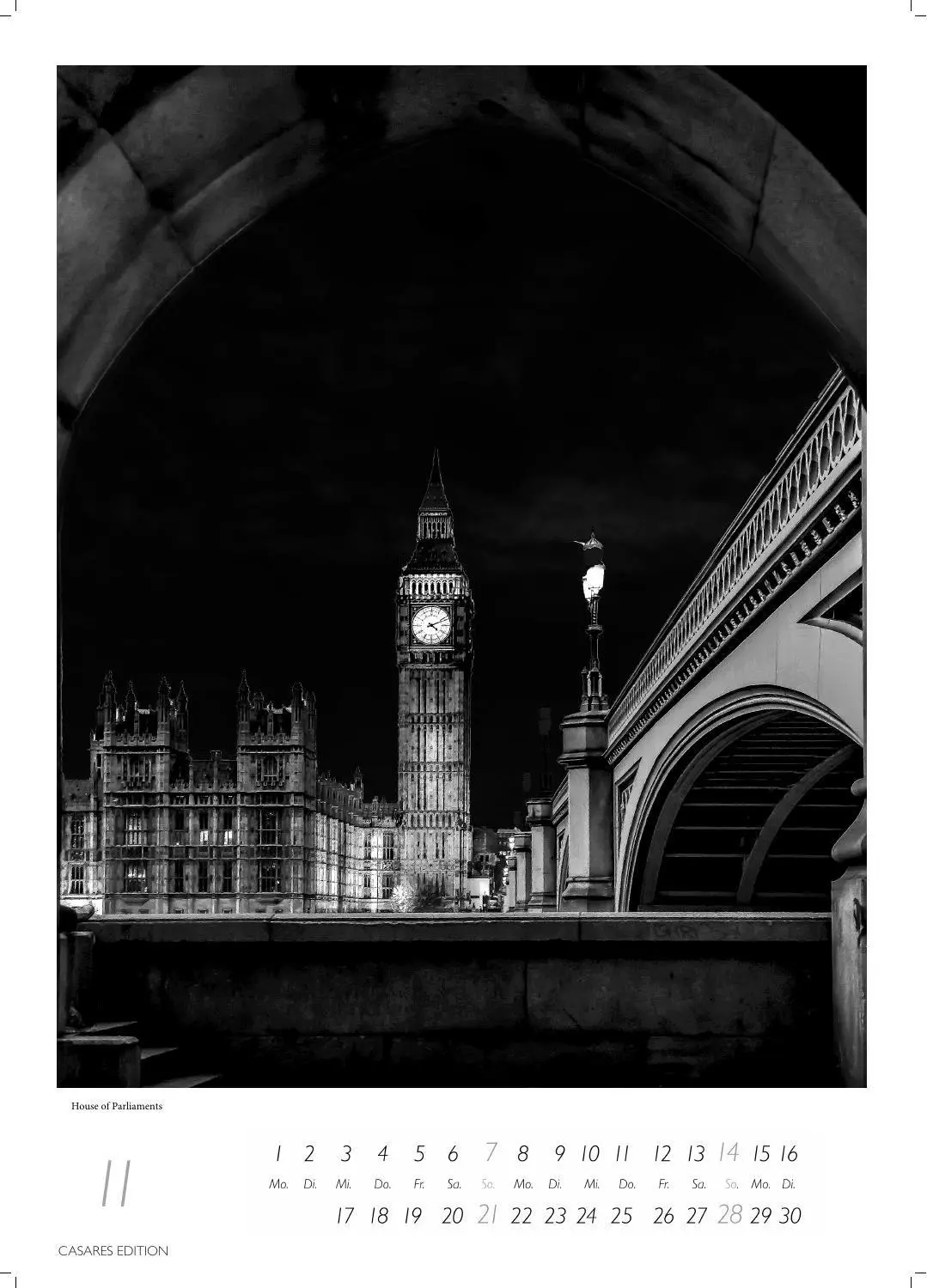 Bild: 9781835248393 | London schwarz-weiss Kalender 2027 - Wandkalender Fotokalender...