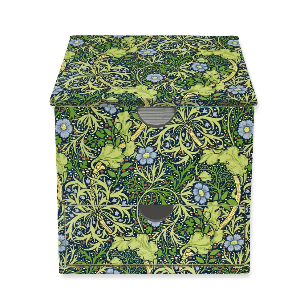 Memo Cube: William Morris, Meeresalgen Tapetendesign