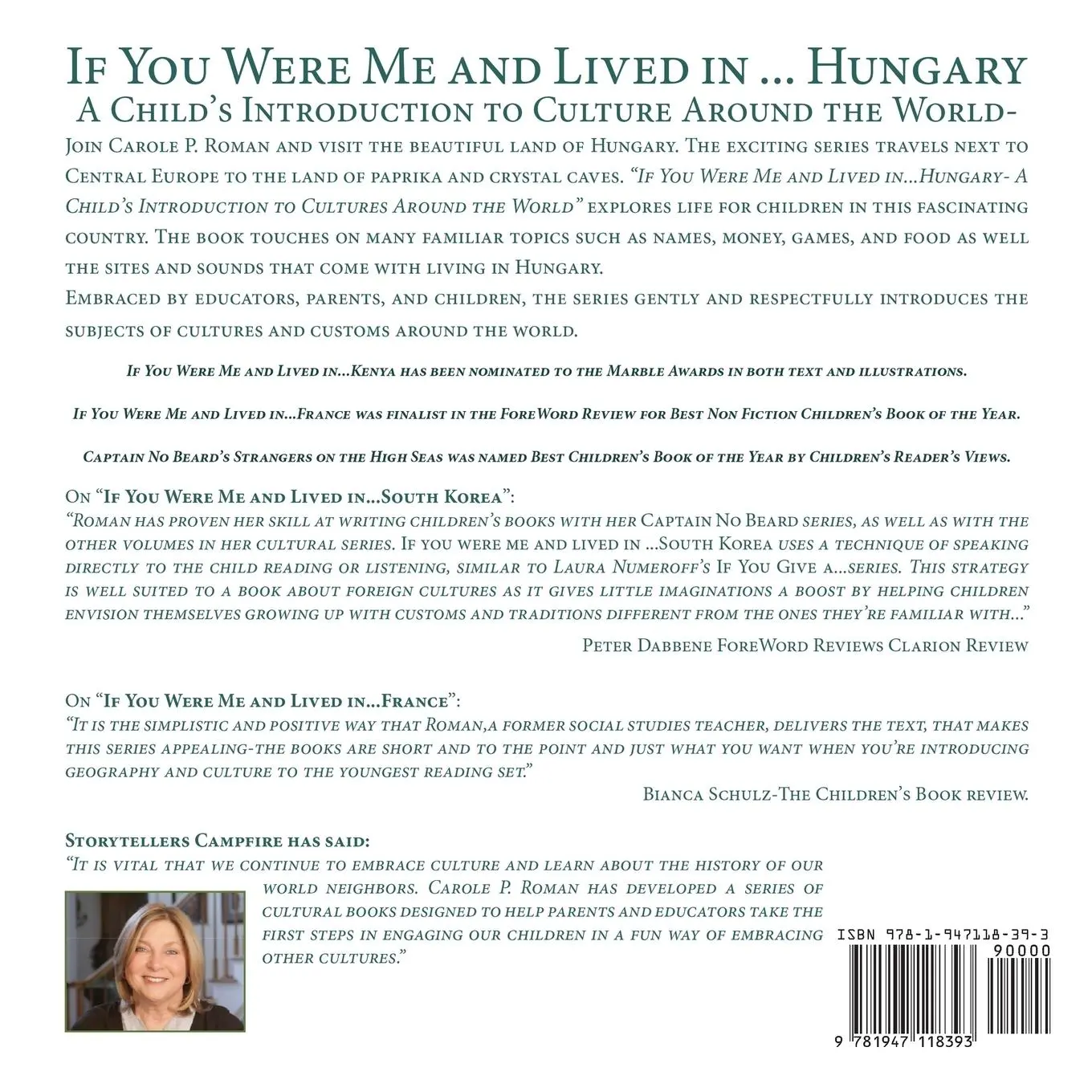 Rückseite: 9781947118393 | If You Were Me and Lived in... Hungary | Carole P. Roman | Taschenbuch