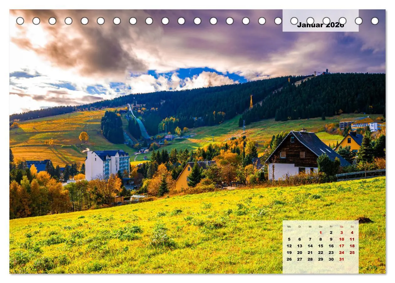 Bild: 9783457488393 | Oberwiesenthal und der Fichtelberg im Erzgebirge (Tischkalender...