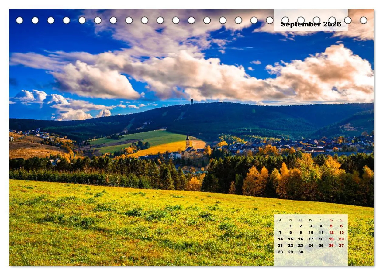Bild: 9783457488393 | Oberwiesenthal und der Fichtelberg im Erzgebirge (Tischkalender...