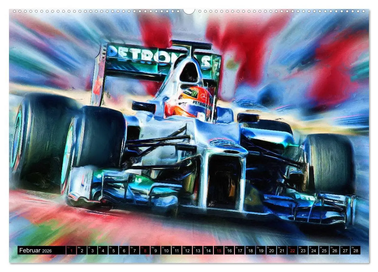 Bild: 9783457798393 | Deutsche in der Formel 1 (Wandkalender 2026 DIN A2 quer), CALVENDO...