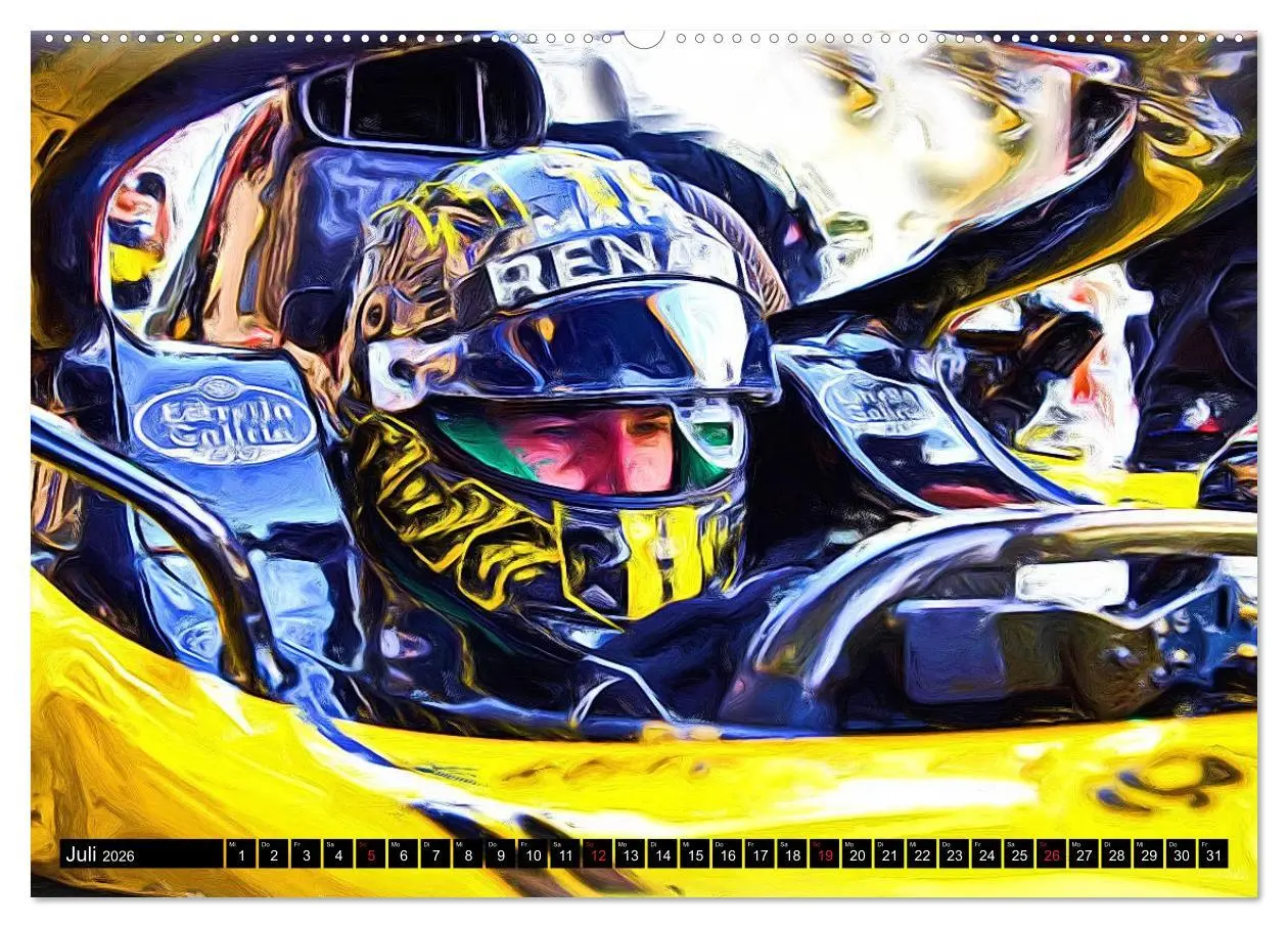 Bild: 9783457798393 | Deutsche in der Formel 1 (Wandkalender 2026 DIN A2 quer), CALVENDO...