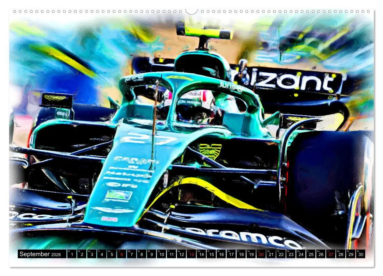 Bild: 9783457798393 | Deutsche in der Formel 1 (Wandkalender 2026 DIN A2 quer), CALVENDO...