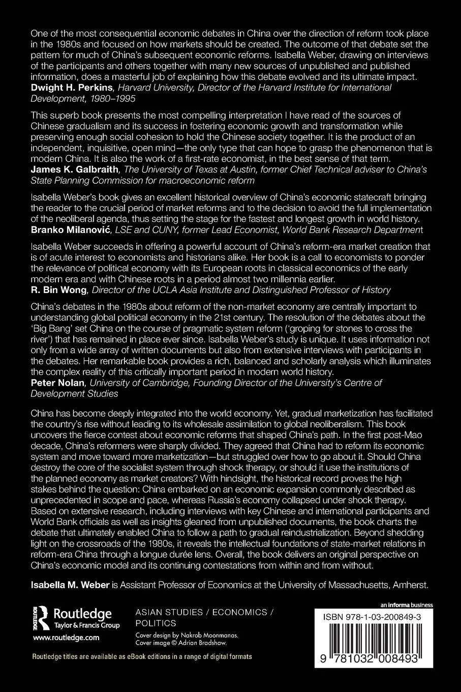 Rückseite: 9781032008493 | How China Escaped Shock Therapy | The Market Reform Debate | Weber