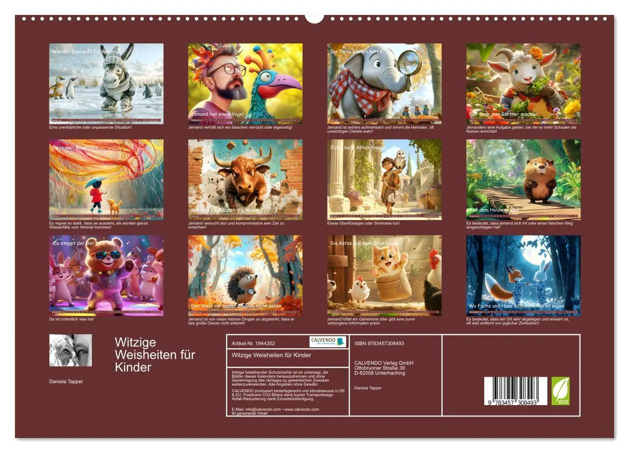 Bild: 9783457308493 | Witzige Weisheiten für Kinder (hochwertiger Premium Wandkalender...