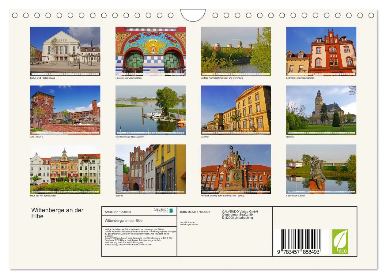 Bild: 9783457858493 | Wittenberge an der Elbe (Wandkalender 2026 DIN A4 quer), CALVENDO...