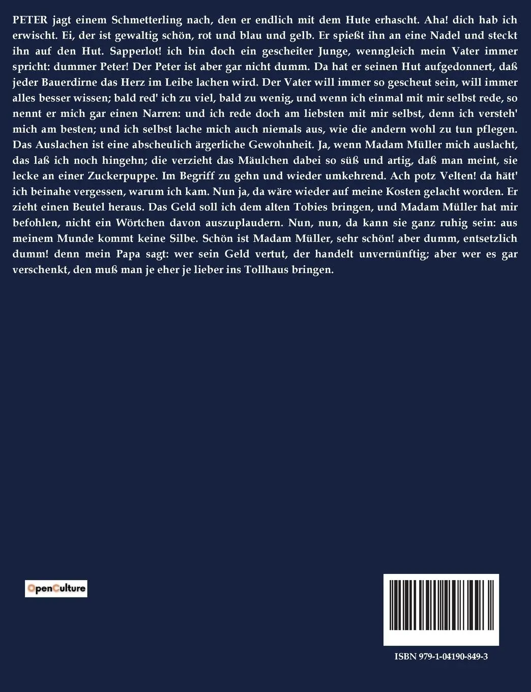 Rückseite: 9791041908493 | Menschenhaß und Reue | August Von Kotzebue | Taschenbuch | 114 S.