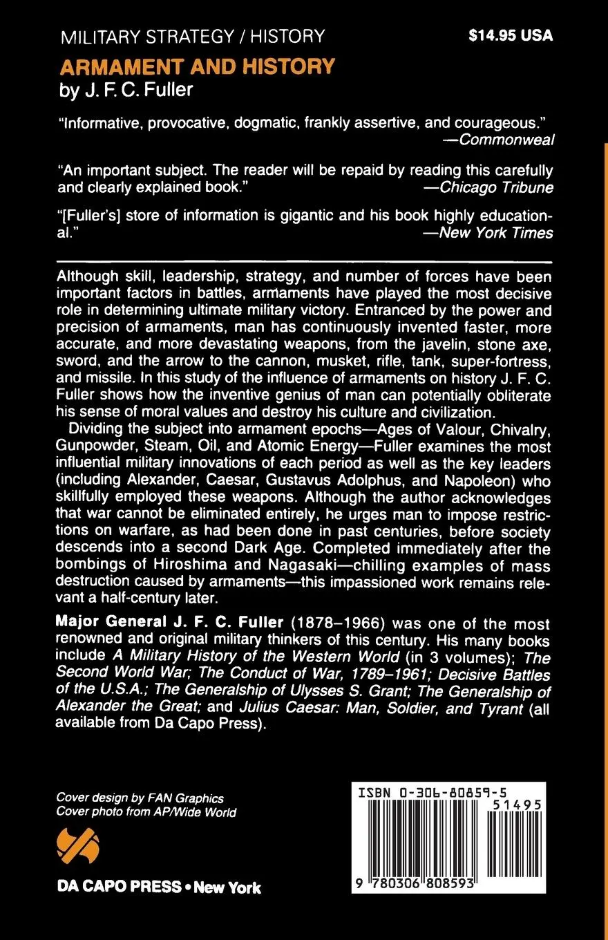 Rückseite: 9780306808593 | Armament and History | J. F. C. Fuller | Taschenbuch | Englisch | 1998