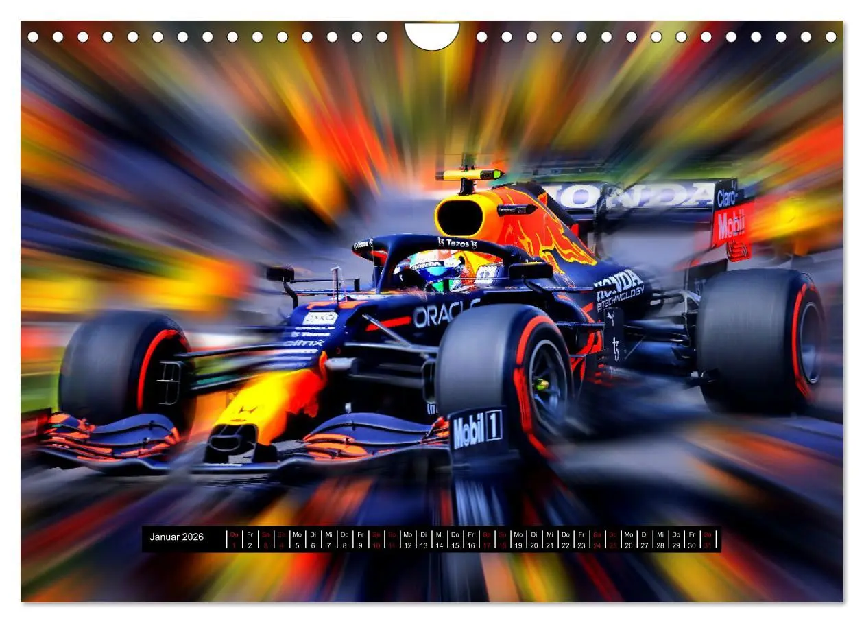 Bild: 9783457608593 | Vollgas in der Formel 1 (Wandkalender 2026 DIN A4 quer), CALVENDO...