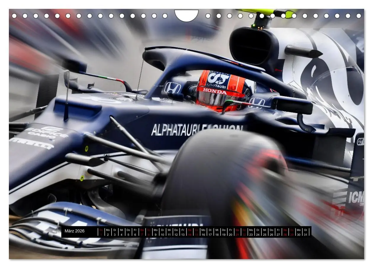 Bild: 9783457608593 | Vollgas in der Formel 1 (Wandkalender 2026 DIN A4 quer), CALVENDO...