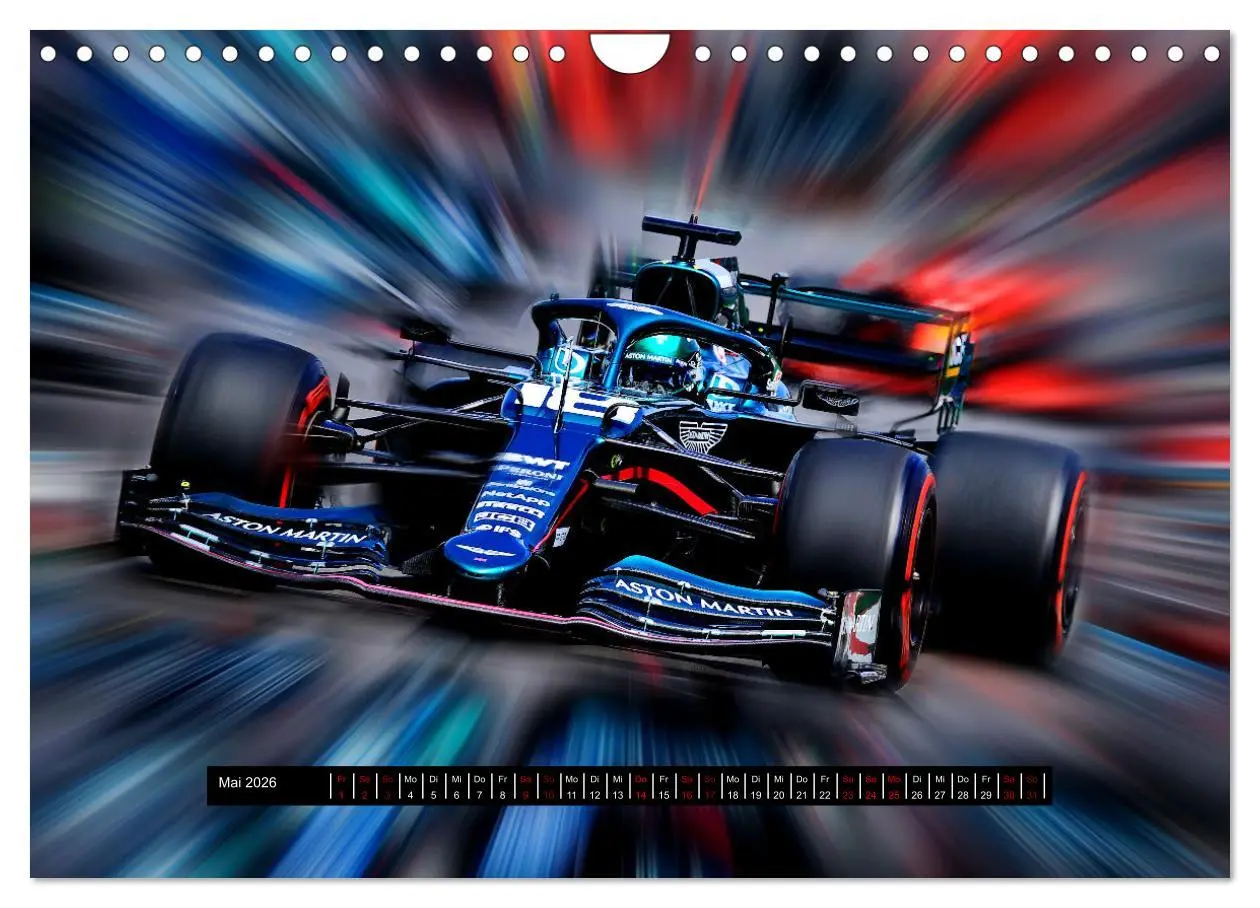 Bild: 9783457608593 | Vollgas in der Formel 1 (Wandkalender 2026 DIN A4 quer), CALVENDO...