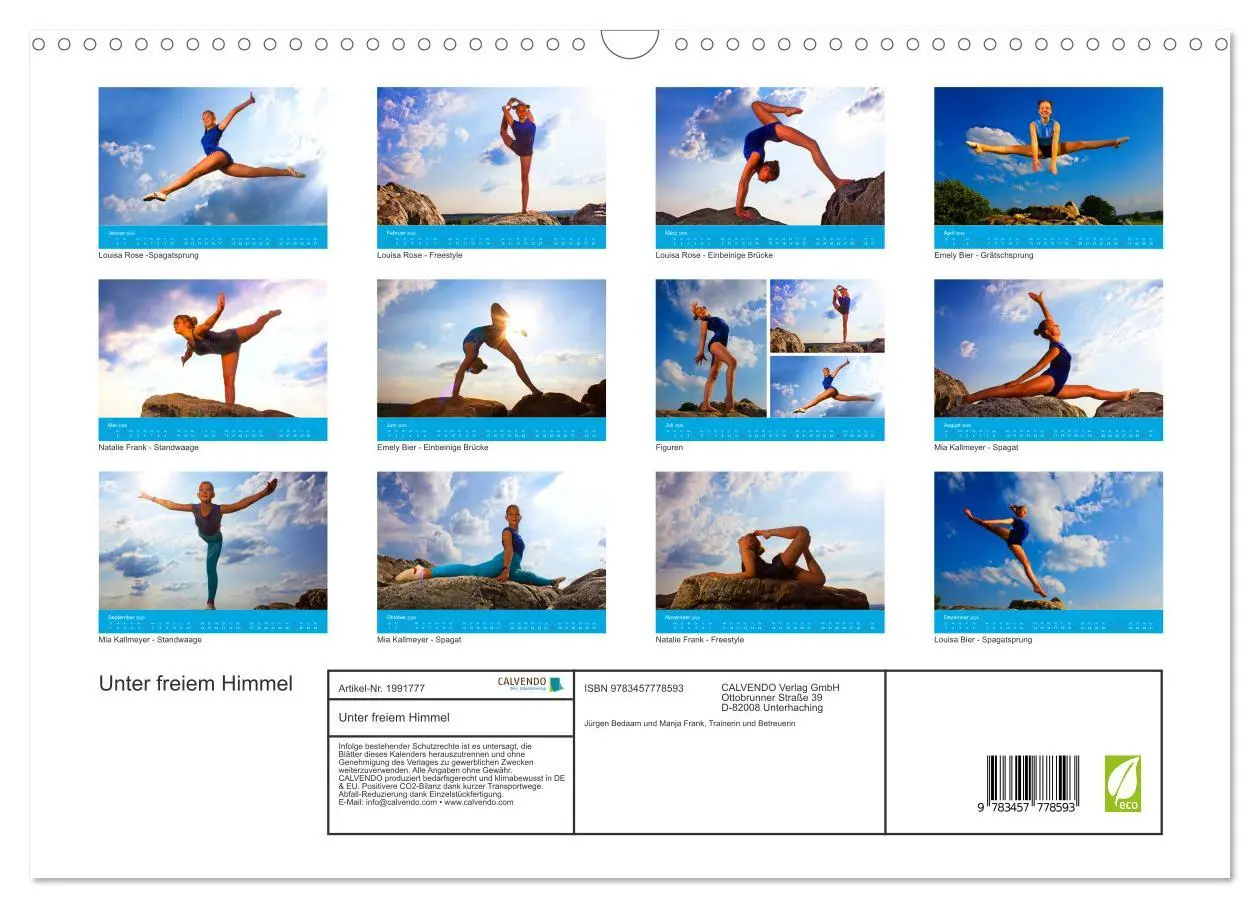 Bild: 9783457778593 | Unter freiem Himmel (Wandkalender 2026 DIN A3 quer), CALVENDO...