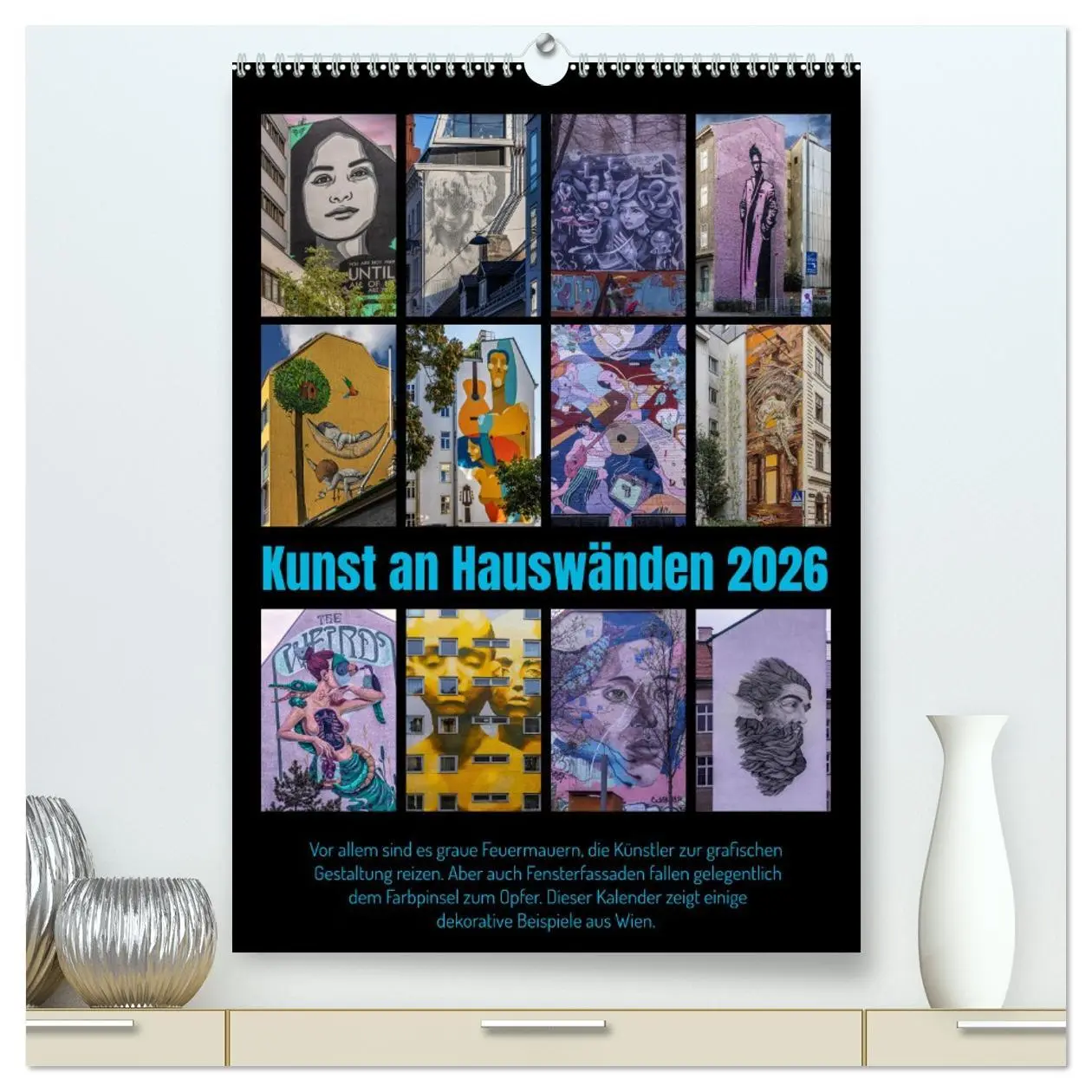 Cover: 9783516318593 | Kunst an Hauswänden (hochwertiger Premium Wandkalender 2026 DIN A2...