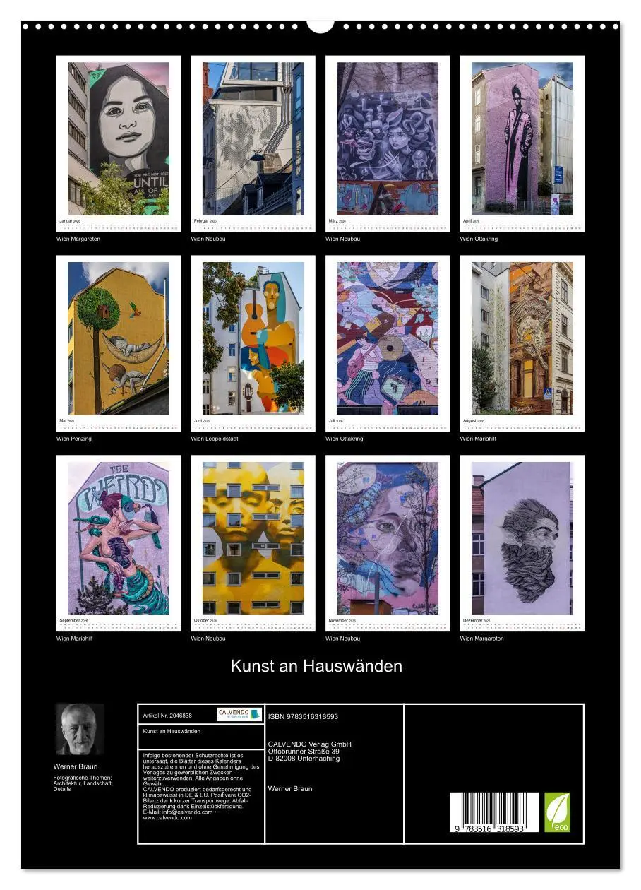 Bild: 9783516318593 | Kunst an Hauswänden (hochwertiger Premium Wandkalender 2026 DIN A2...