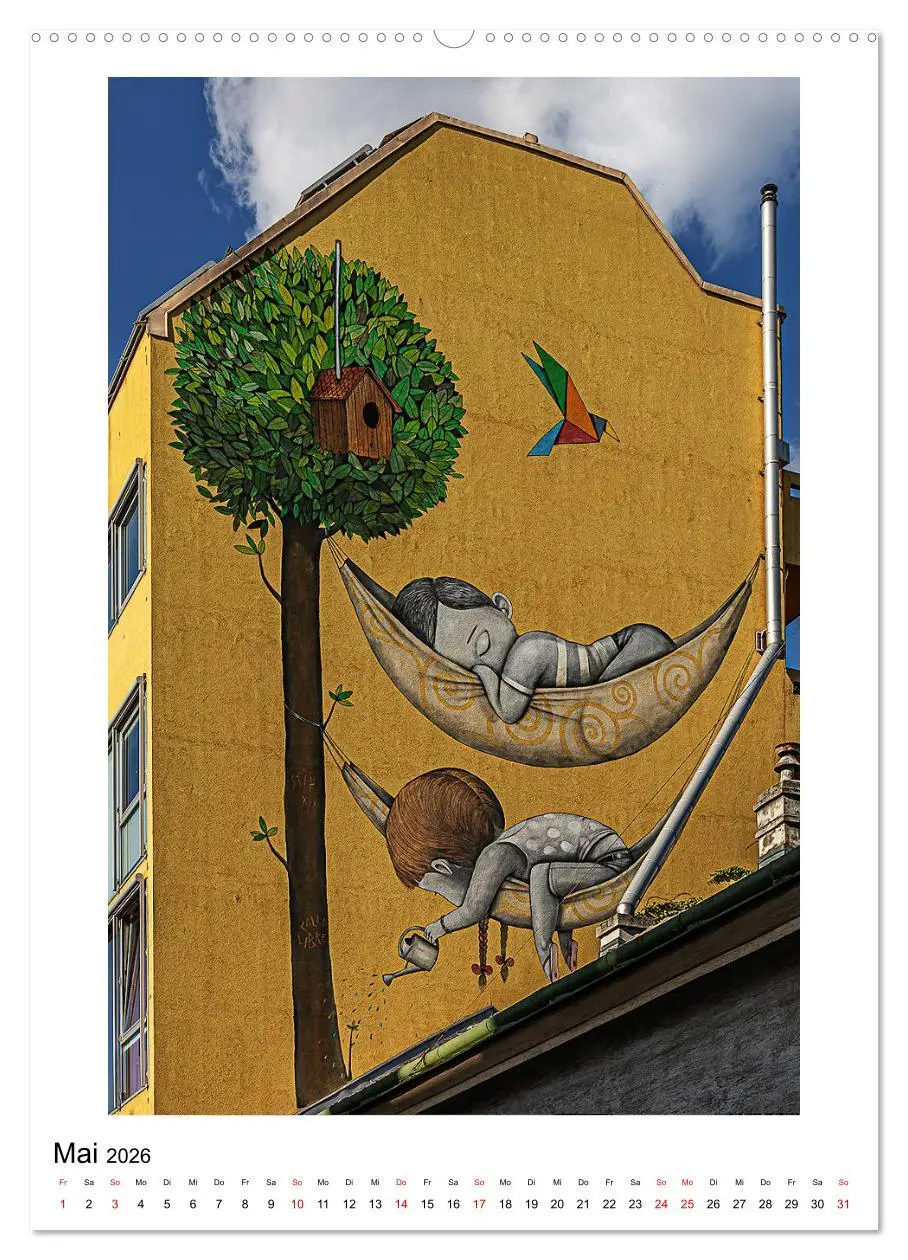 Bild: 9783516318593 | Kunst an Hauswänden (hochwertiger Premium Wandkalender 2026 DIN A2...