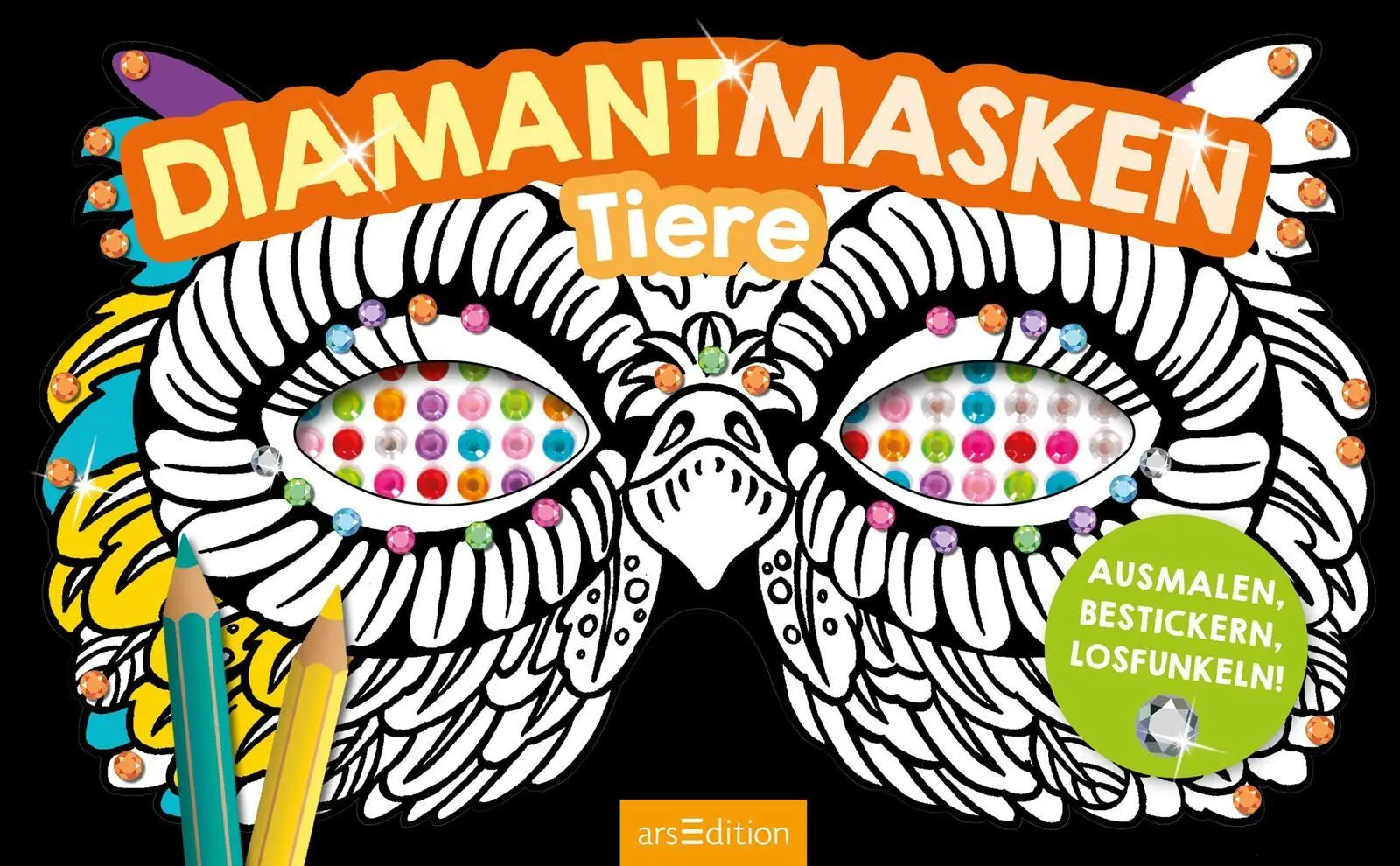 Bild: 4014489138693 | Diamantmasken - Tiere | Ausmalen, bestickern, losfunkeln! | Buch