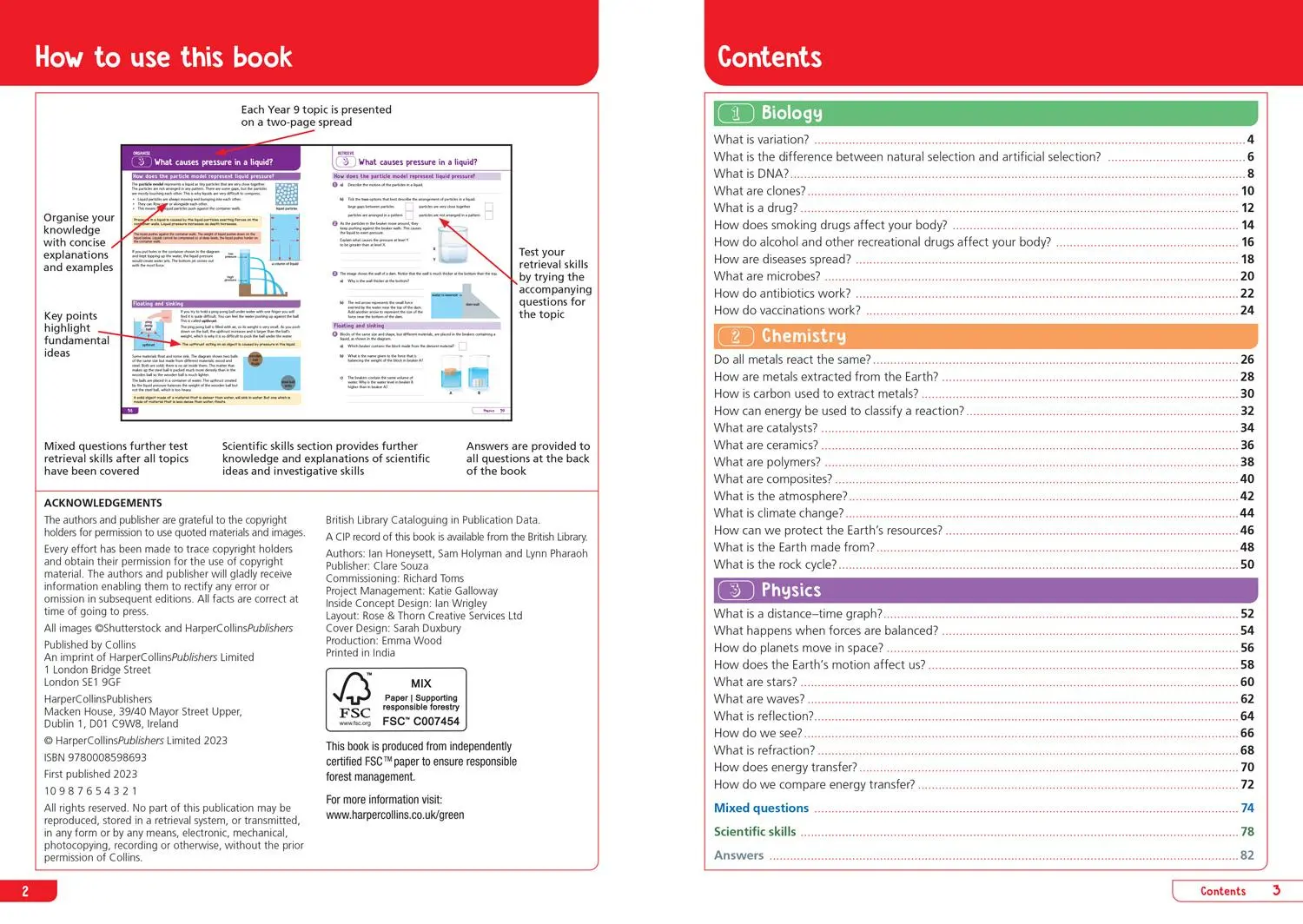 Bild: 9780008598693 | Ks3 Science Year 9: Organise and Retrieve Your Knowledge | Collins