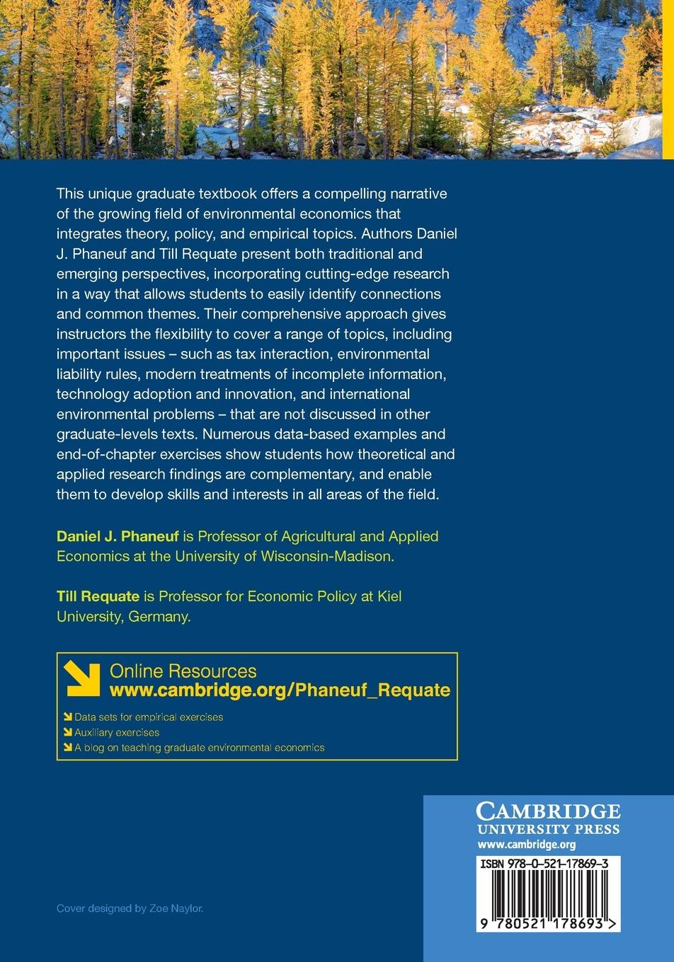 Rückseite: 9780521178693 | A Course in Environmental Economics | Daniel J. Phaneuf (u. a.) | Buch