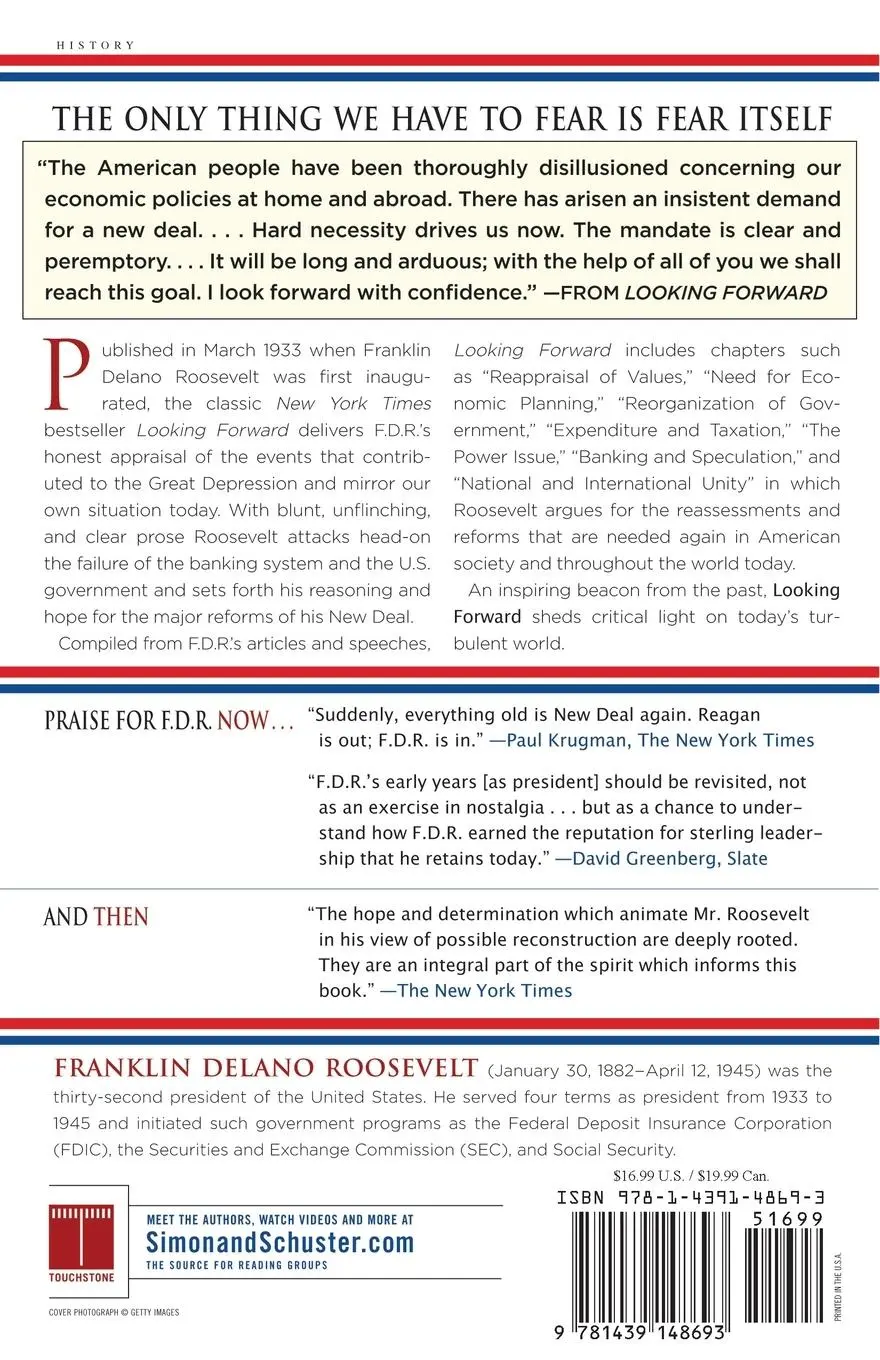 Rückseite: 9781439148693 | Looking Forward | Franklin D. Roosevelt | Taschenbuch | Paperback