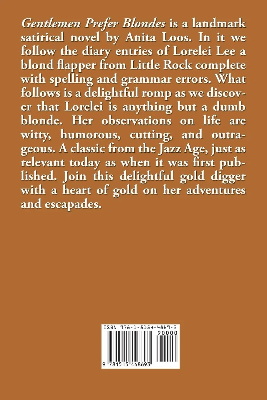 Rückseite: 9781515448693 | Gentlemen Prefer Blondes | The Diary of a Professional Lady | Loos