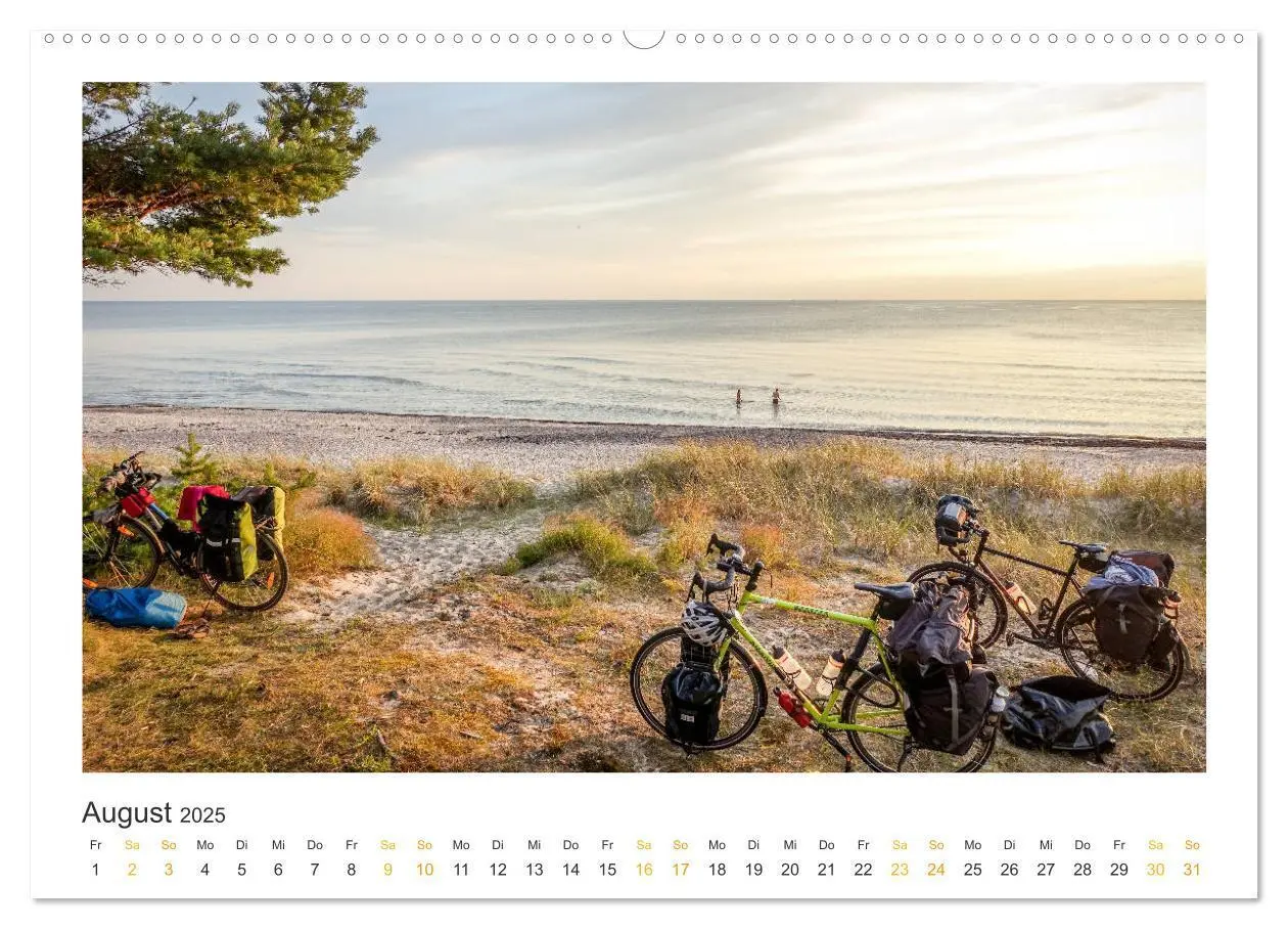Bild: 9783435128693 | Radreiseglück Ostsee (Wandkalender 2025 DIN A2 quer), CALVENDO...