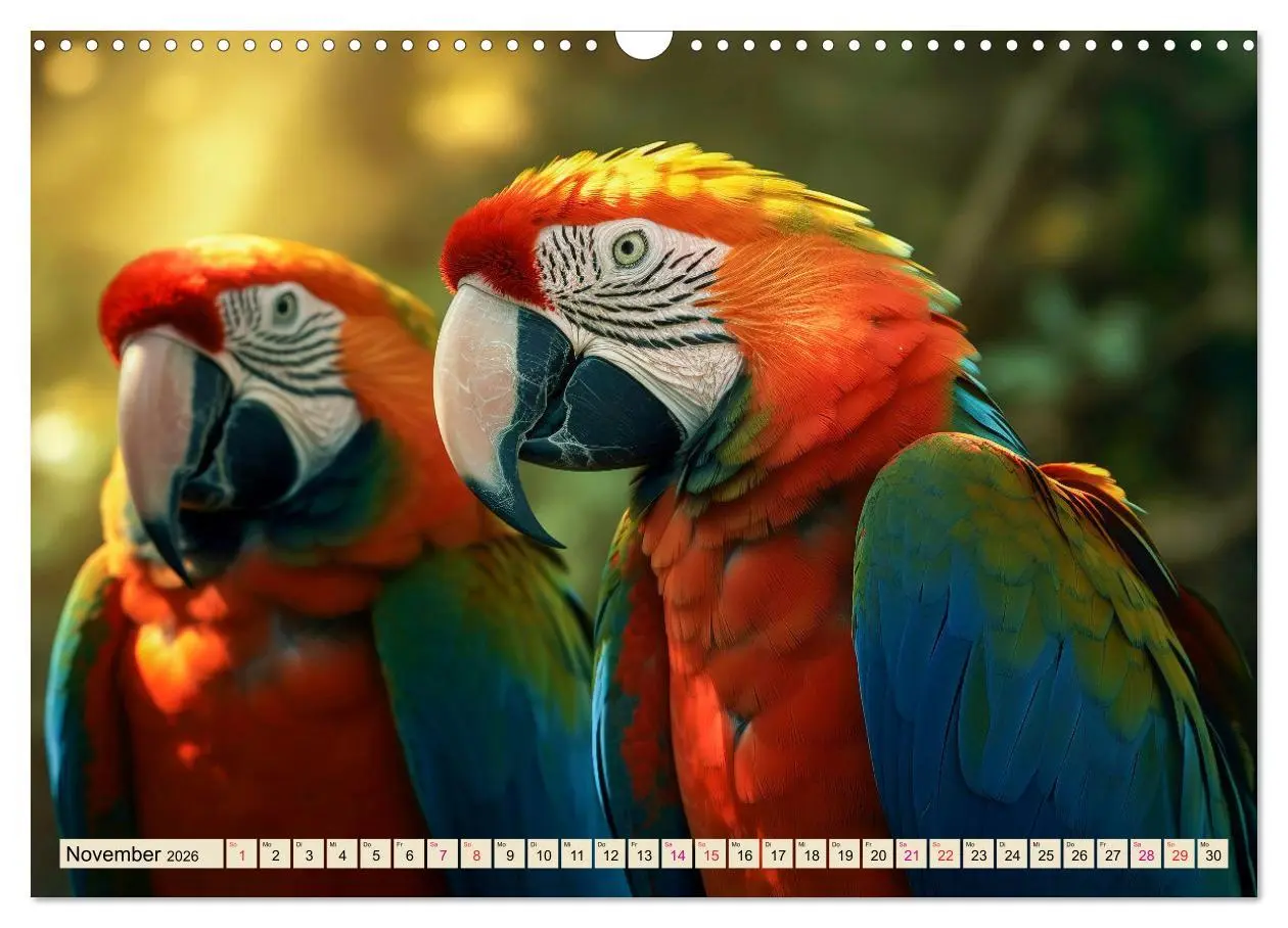 Bild: 9783457528693 | Papageien - Ara (Wandkalender 2026 DIN A3 quer), CALVENDO...