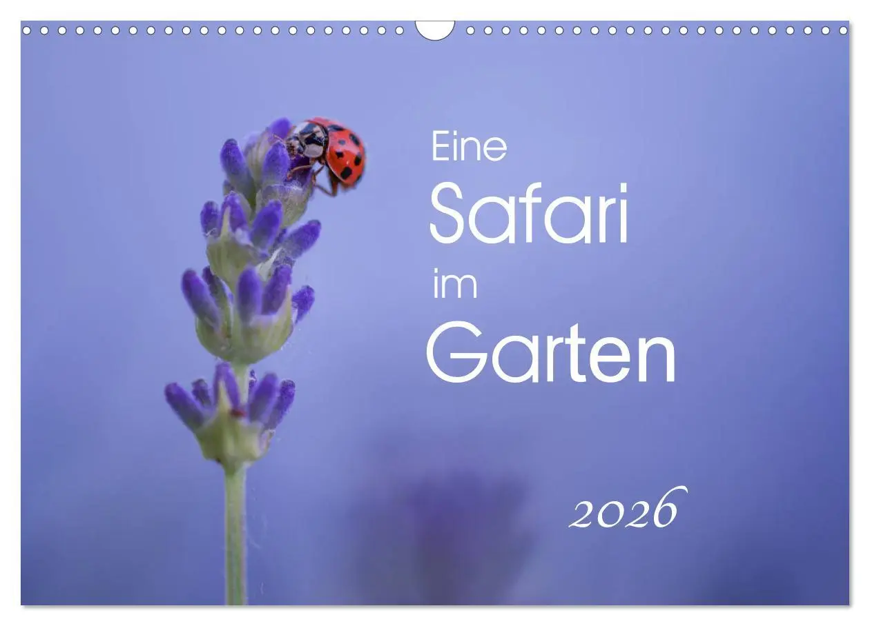 Cover: 9783457908693 | Eine Safari im Garten (Wandkalender 2026 DIN A3 quer), CALVENDO...