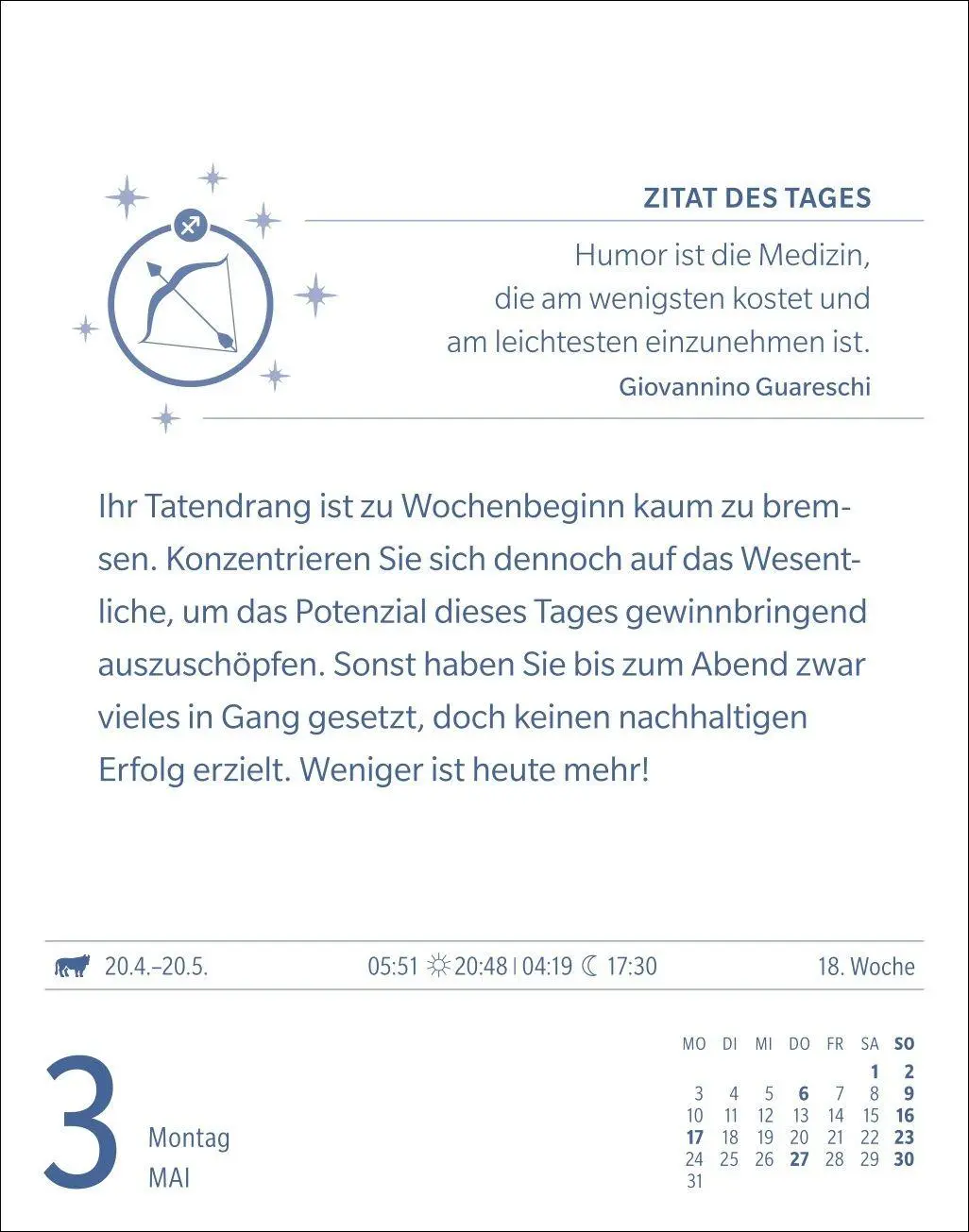 Bild: 9783840038693 | Schütze Sternzeichenkalender 2027 - Tagesabreißkalender - Ihr...