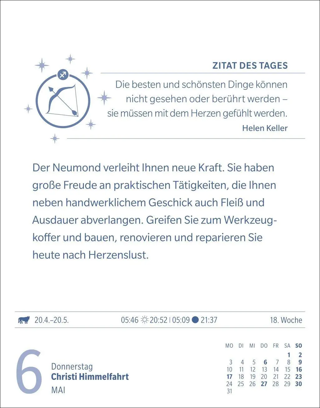 Bild: 9783840038693 | Schütze Sternzeichenkalender 2027 - Tagesabreißkalender - Ihr...
