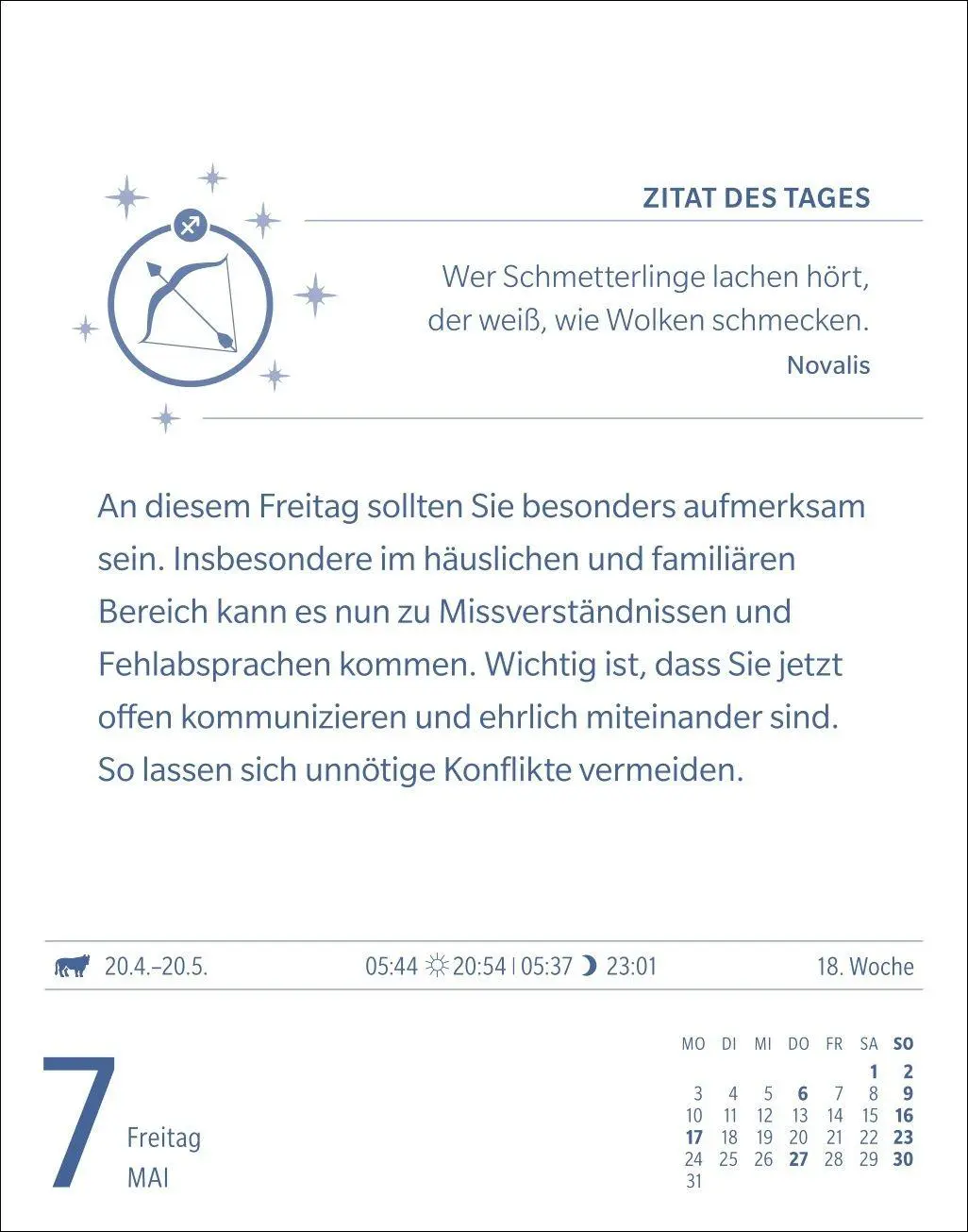 Bild: 9783840038693 | Schütze Sternzeichenkalender 2027 - Tagesabreißkalender - Ihr...
