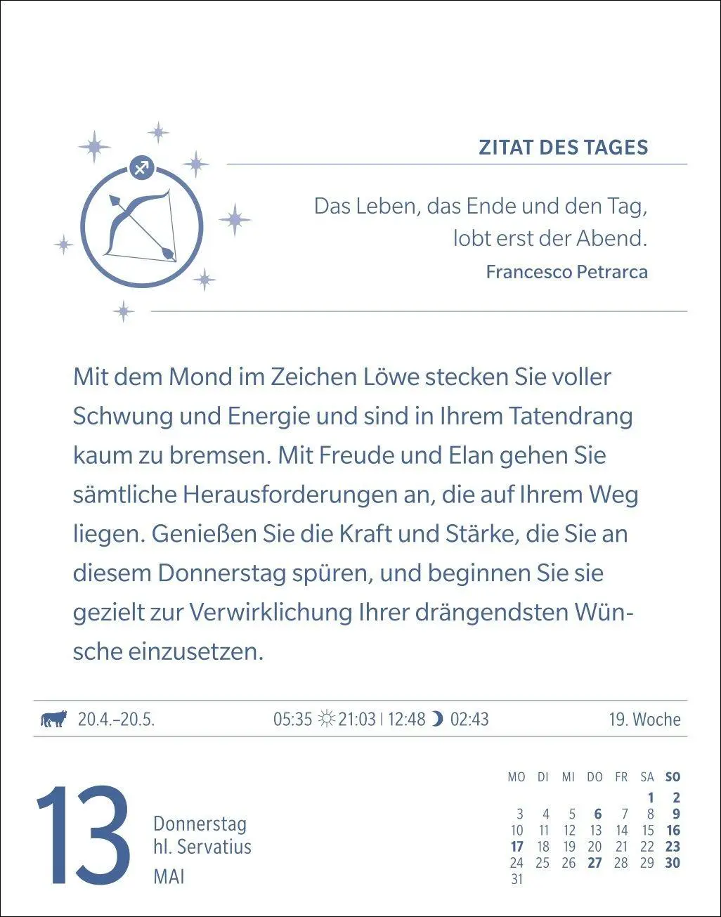 Bild: 9783840038693 | Schütze Sternzeichenkalender 2027 - Tagesabreißkalender - Ihr...