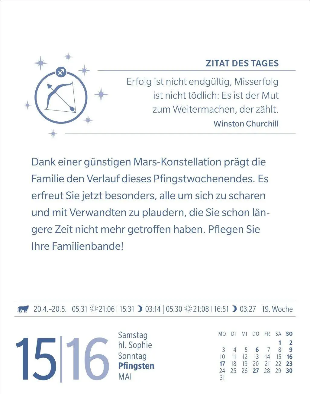 Bild: 9783840038693 | Schütze Sternzeichenkalender 2027 - Tagesabreißkalender - Ihr...