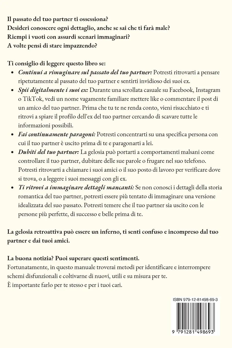 Rückseite: 9791281498693 | Gelosia Retroattiva | Vincenzo Venezia | Taschenbuch | Italienisch