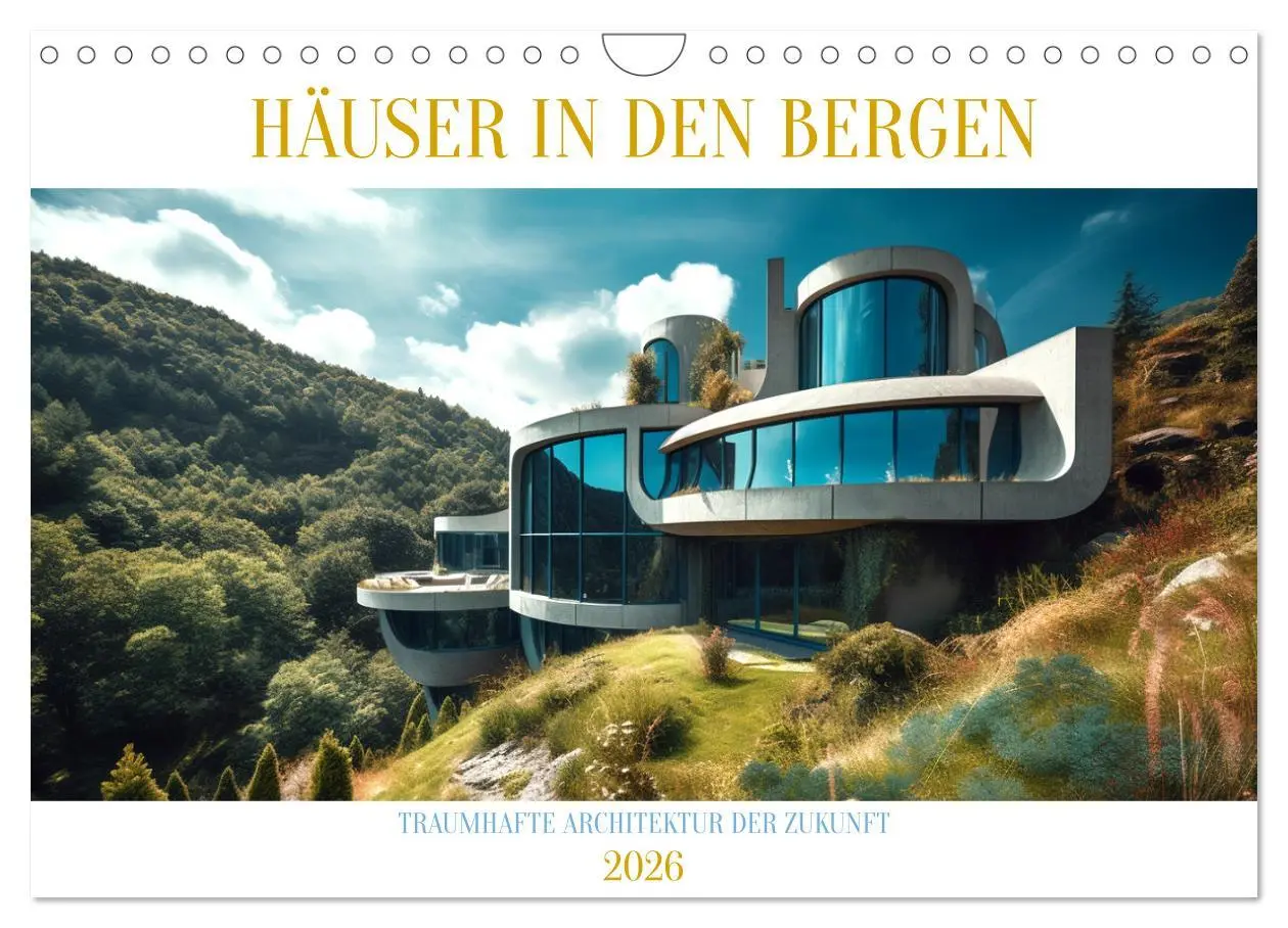 Cover: 9783457378793 | Häuser in den Bergen (Wandkalender 2026 DIN A4 quer), CALVENDO...