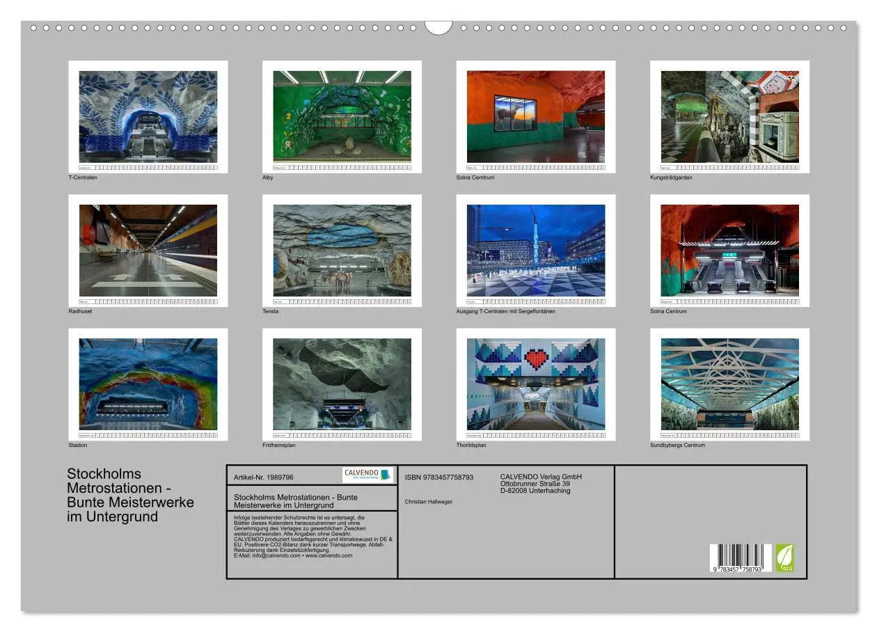 Bild: 9783457758793 | Stockholms Metrostationen - Bunte Meisterwerke im Untergrund...