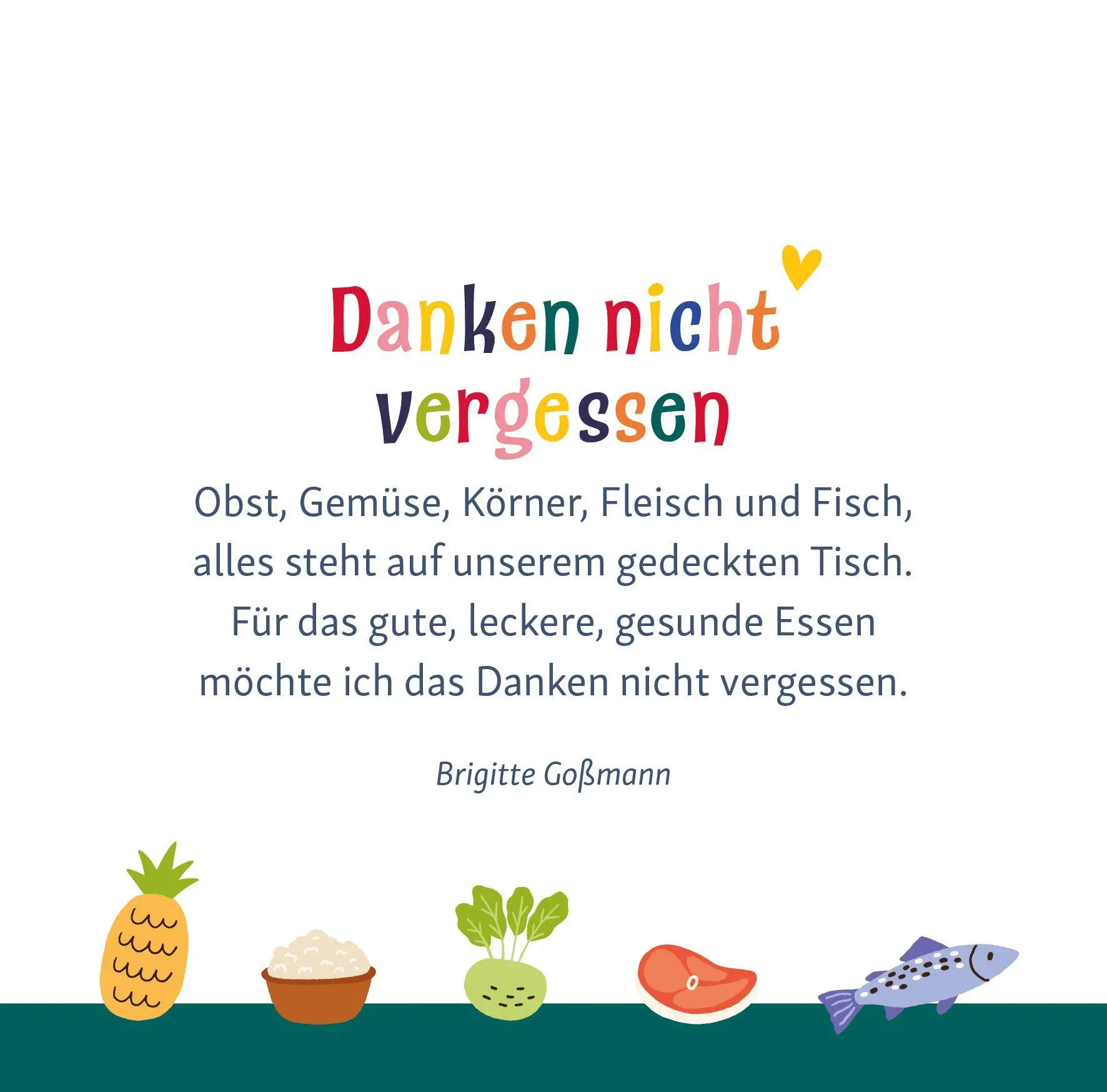 Bild: 9783766638793 | Bunte Tischgebete | Mit Reimen und Ritualen | Vera Lörks | Taschenbuch