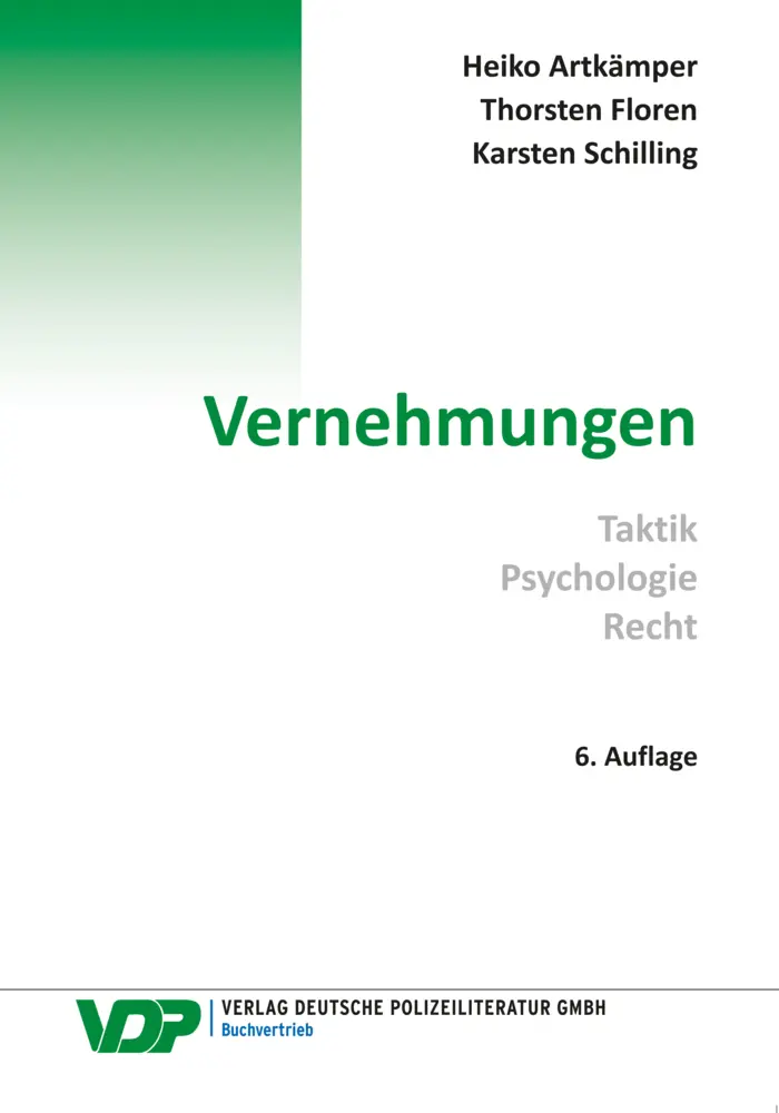 Cover: 9783801108793 | Vernehmungen | Taktik - Psychologie - Recht | Heiko Artkämper (u. a.)