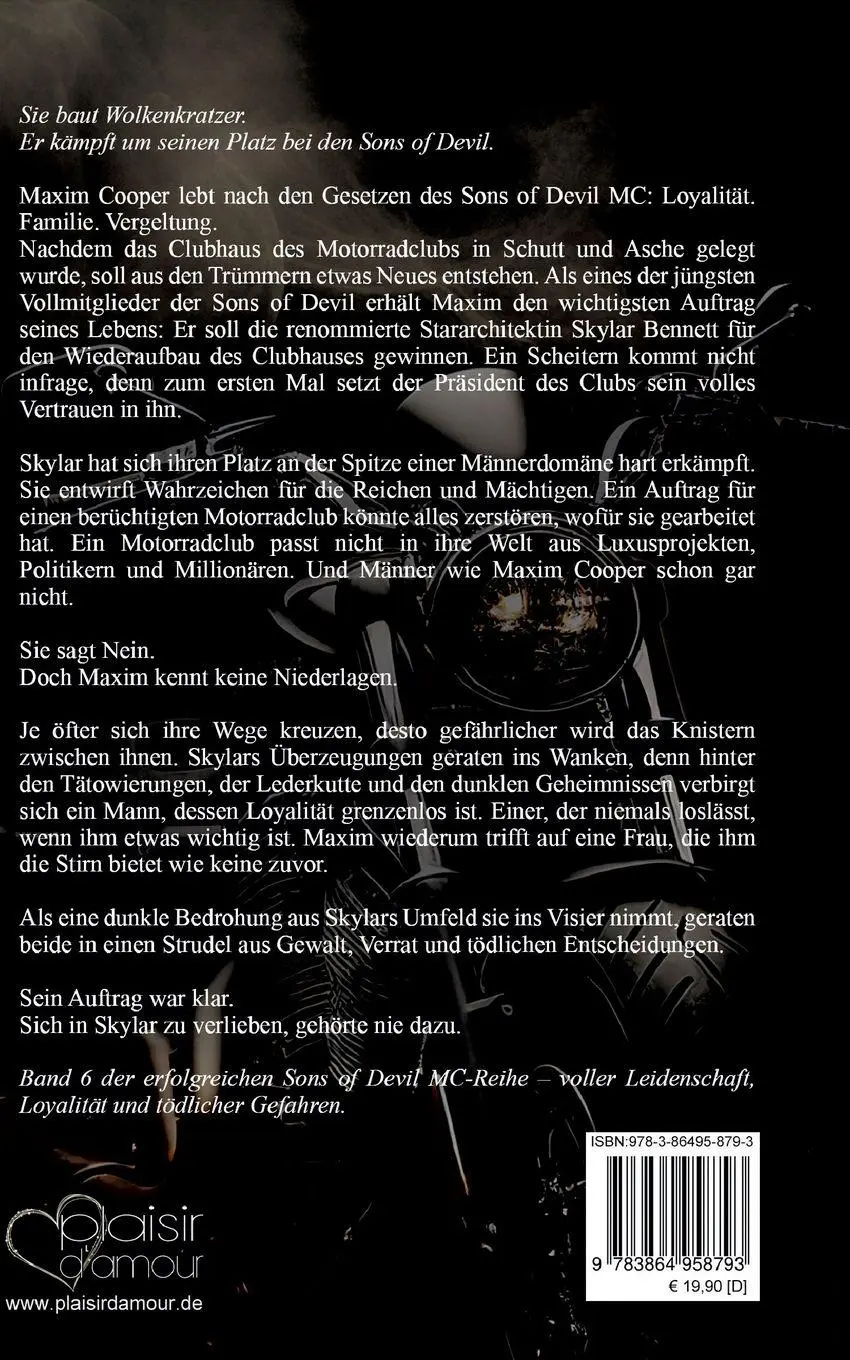 Rückseite: 9783864958793 | Maxim (Sons of Devil MC Teil 6) | Arizona Moore | Taschenbuch | 688 S.