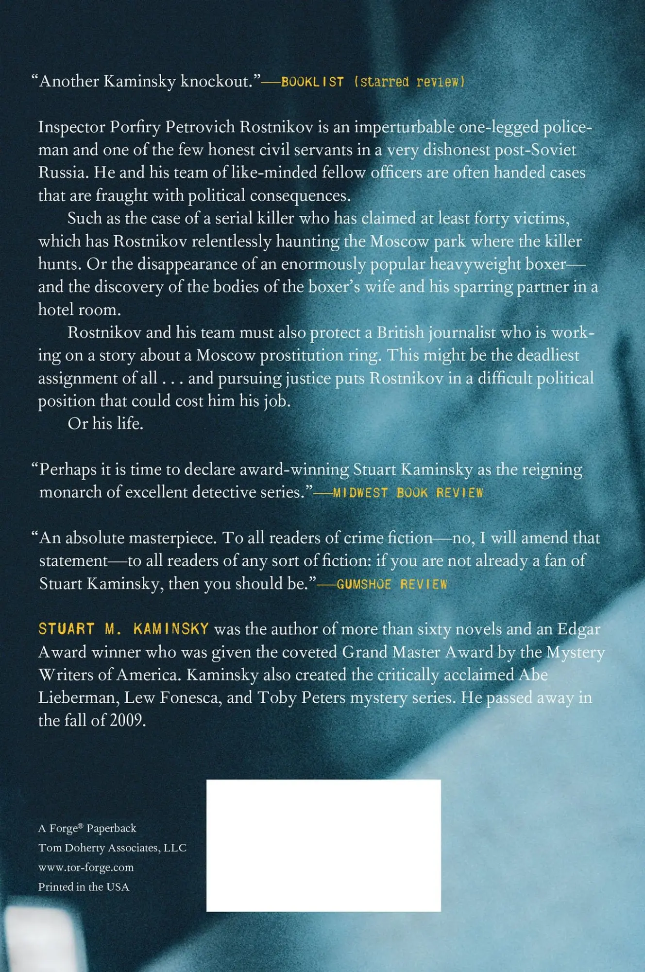 Rückseite: 9780765318893 | Whisper to the Living | Stuart M. Kaminsky | Taschenbuch | Englisch