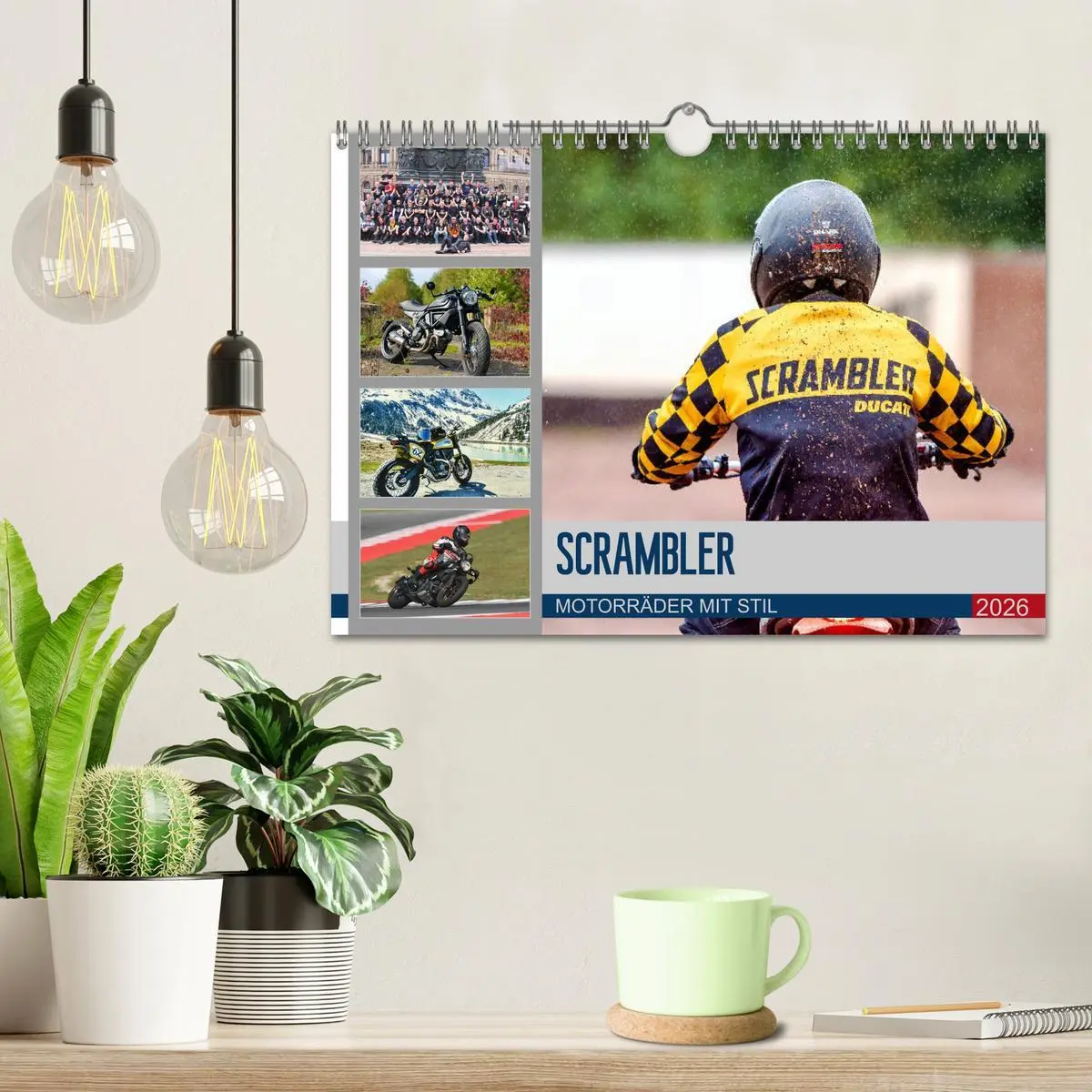 Bild: 9783457748893 | Scrambler Motorräder mit Stil (Wandkalender 2026 DIN A4 quer),...