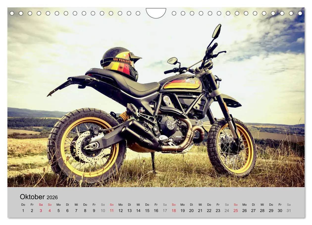 Bild: 9783457748893 | Scrambler Motorräder mit Stil (Wandkalender 2026 DIN A4 quer),...