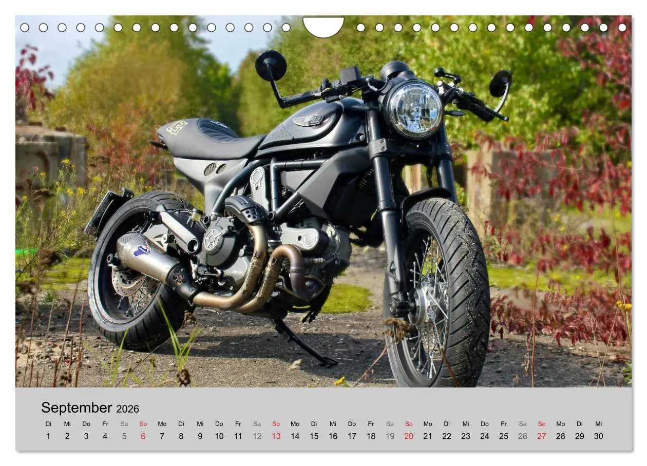 Bild: 9783457748893 | Scrambler Motorräder mit Stil (Wandkalender 2026 DIN A4 quer),...