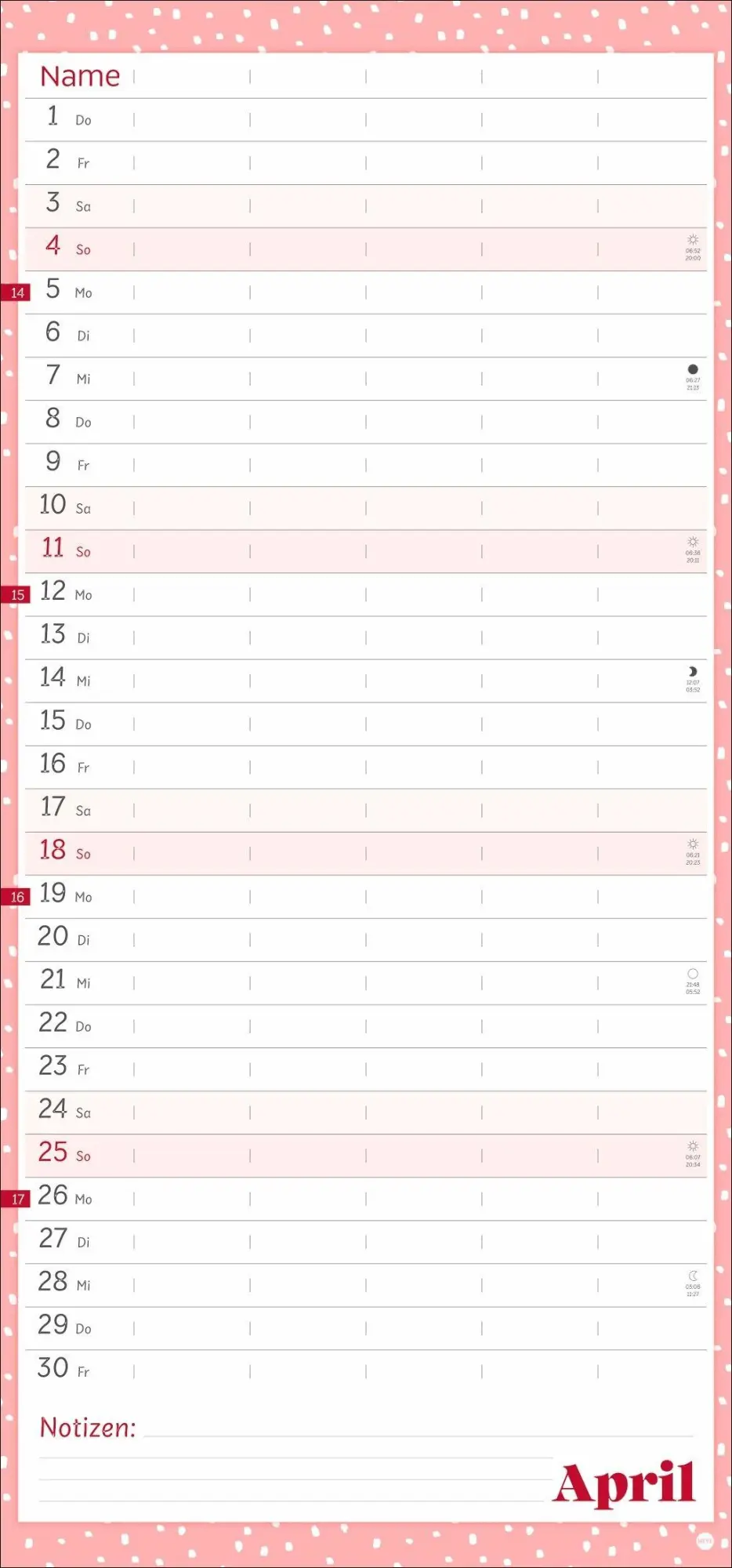 Bild: 9783756418893 | Deko-Familienplaner Happy Times 2027 | Kalender | 15 S. | Deutsch