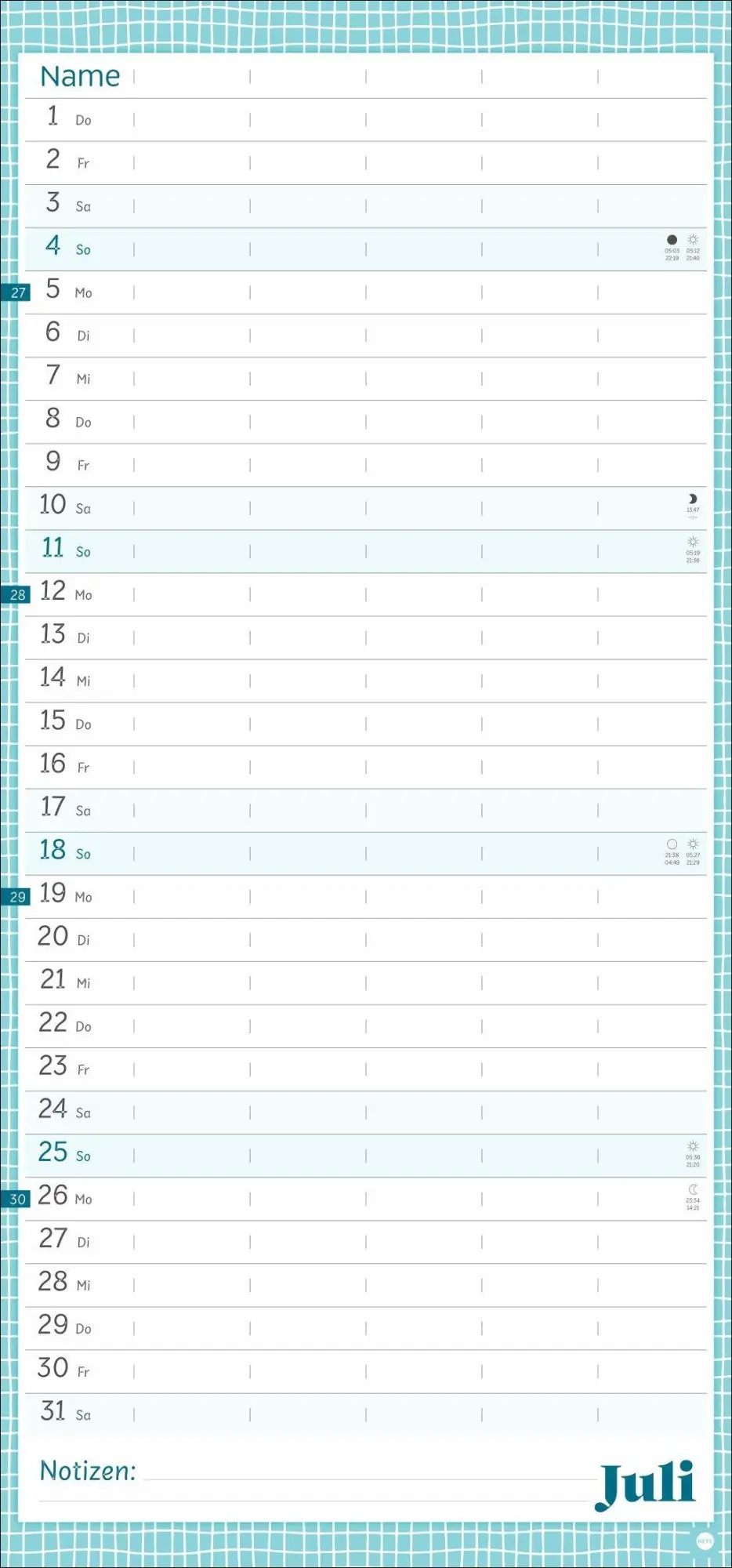 Bild: 9783756418893 | Deko-Familienplaner Happy Times 2027 | Kalender | 15 S. | Deutsch