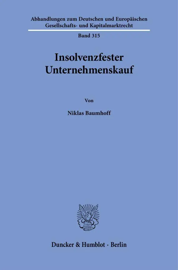 Insolvenzfester Unternehmenskauf